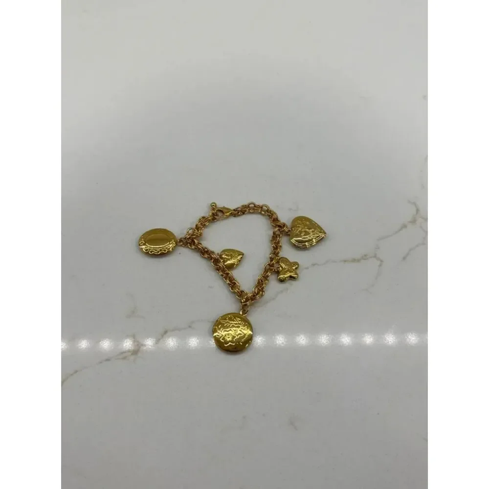 Vintage 2003 Avon Gold Tone Charm Bracelet NIB